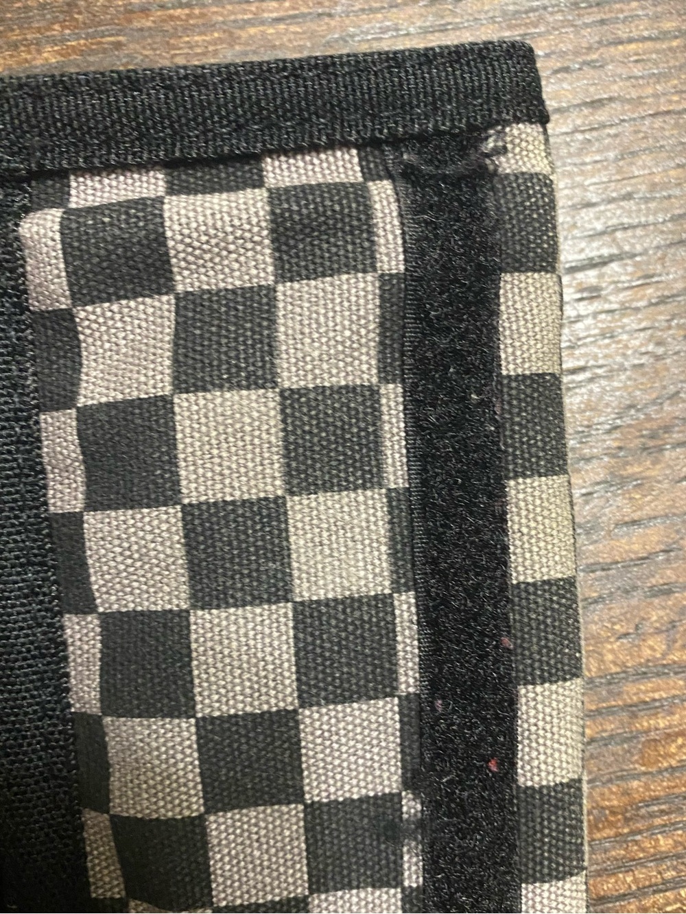 VANS Checkerboard Black and Gray Wallet